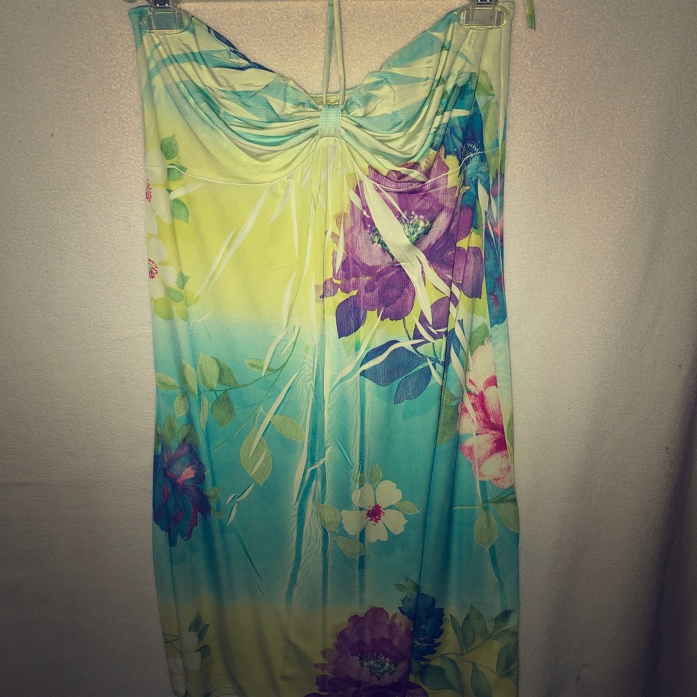 Floral Multicolored Swimsuit Cover